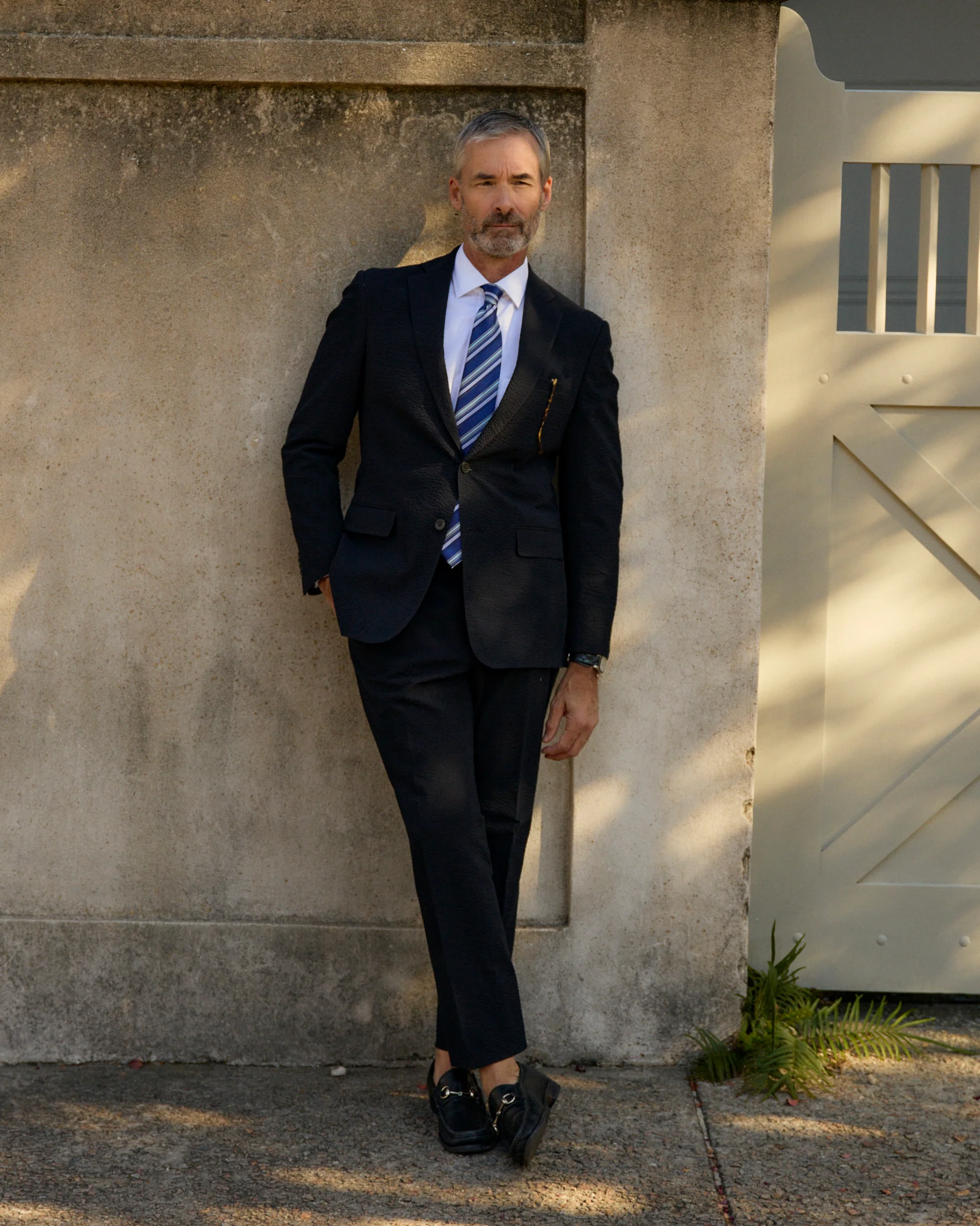 Black Pepper Seersucker Stretch Pant - Image 3