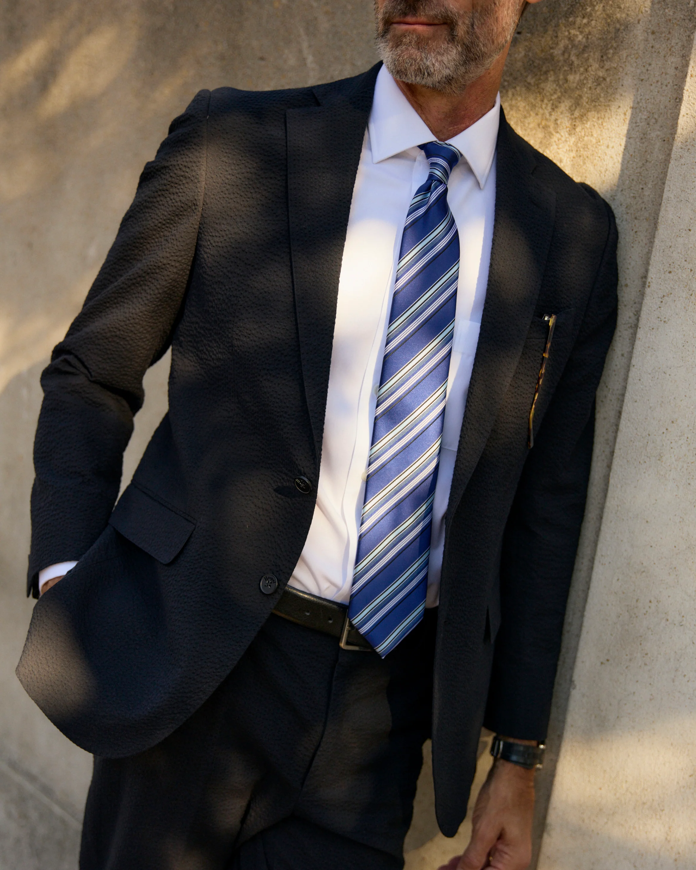 Black Pepper Seersucker Stretch Sport Coat - Image 5