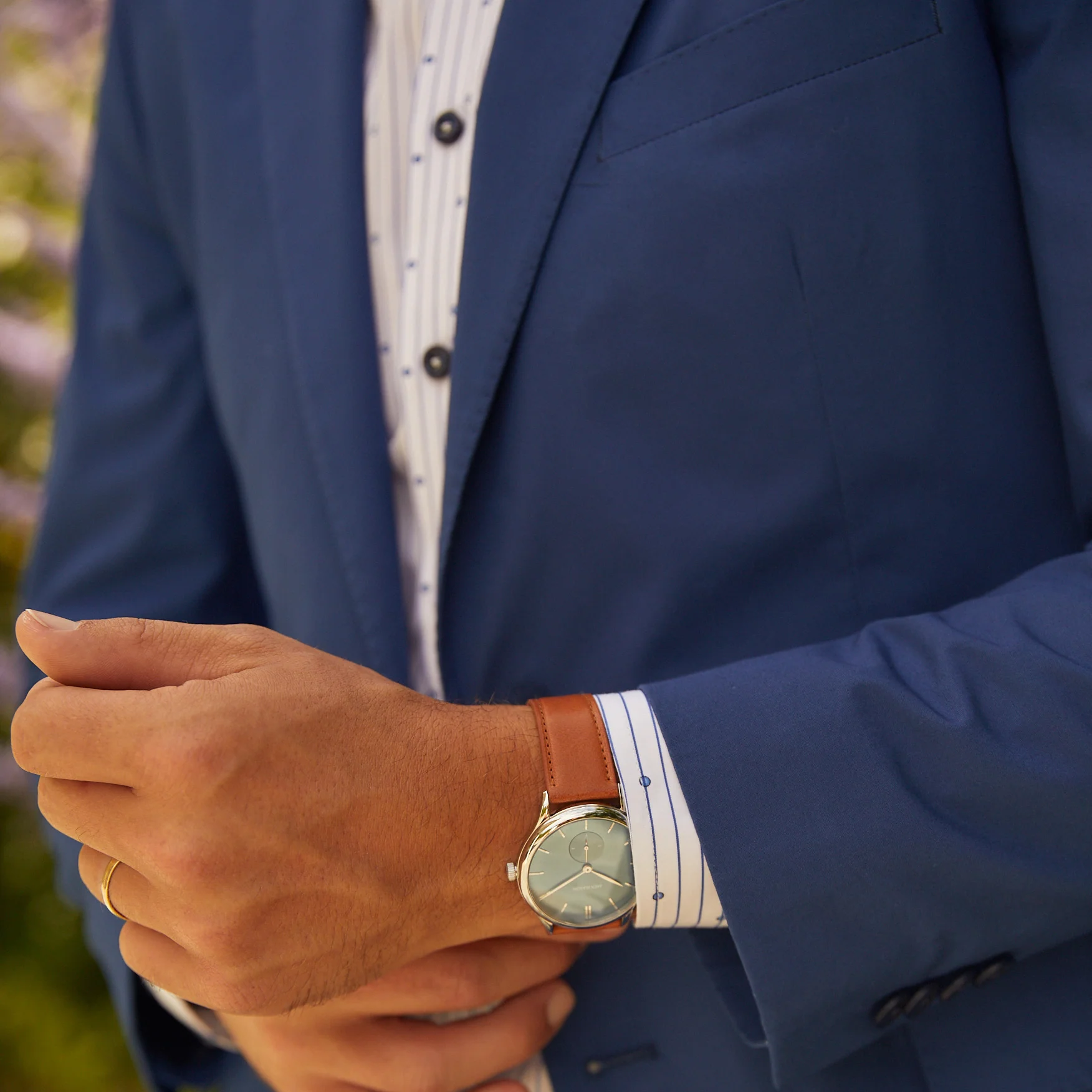 Channel Blue Poplin Sport Coat - Image 4