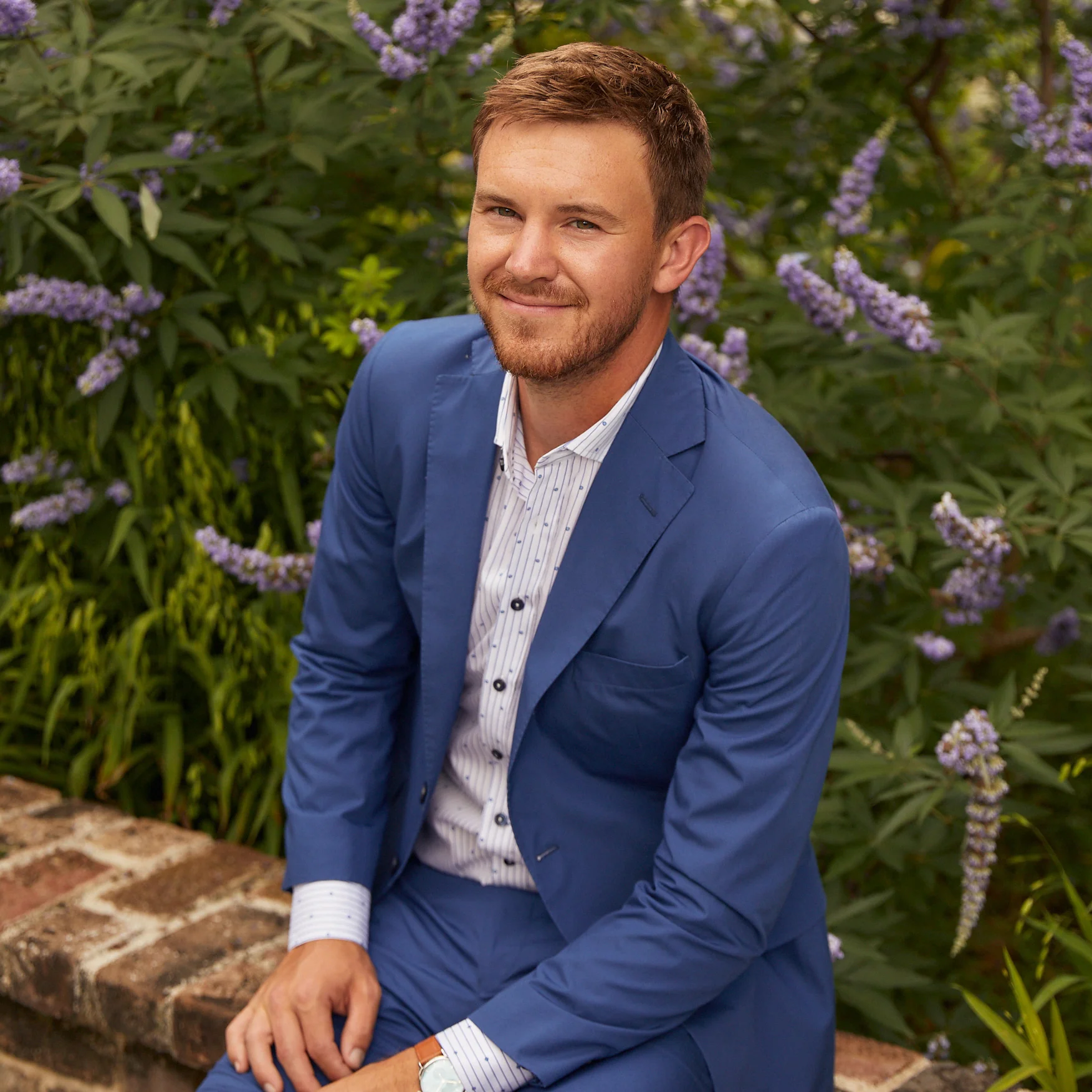 Channel Blue Poplin Sport Coat - Image 5