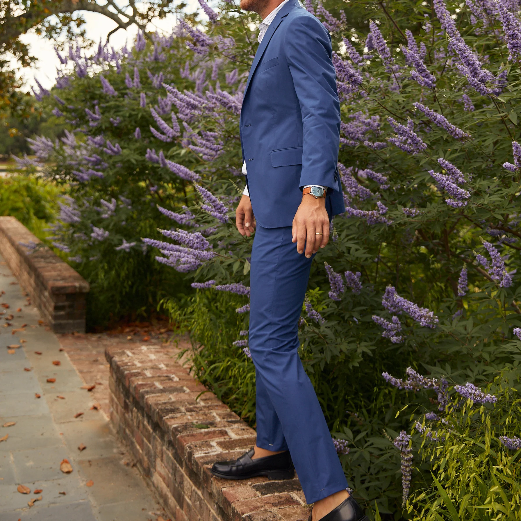 Channel Blue Poplin Sport Coat - Image 6