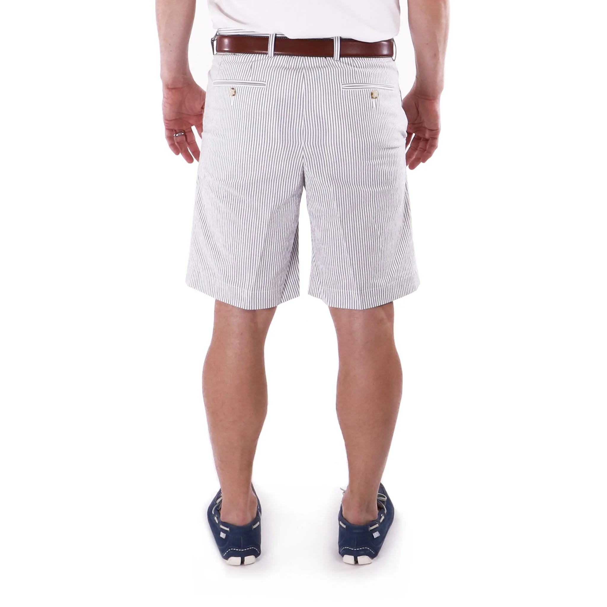 *** FINAL SALE *** Felicity Grey Seersucker Short - Image 3