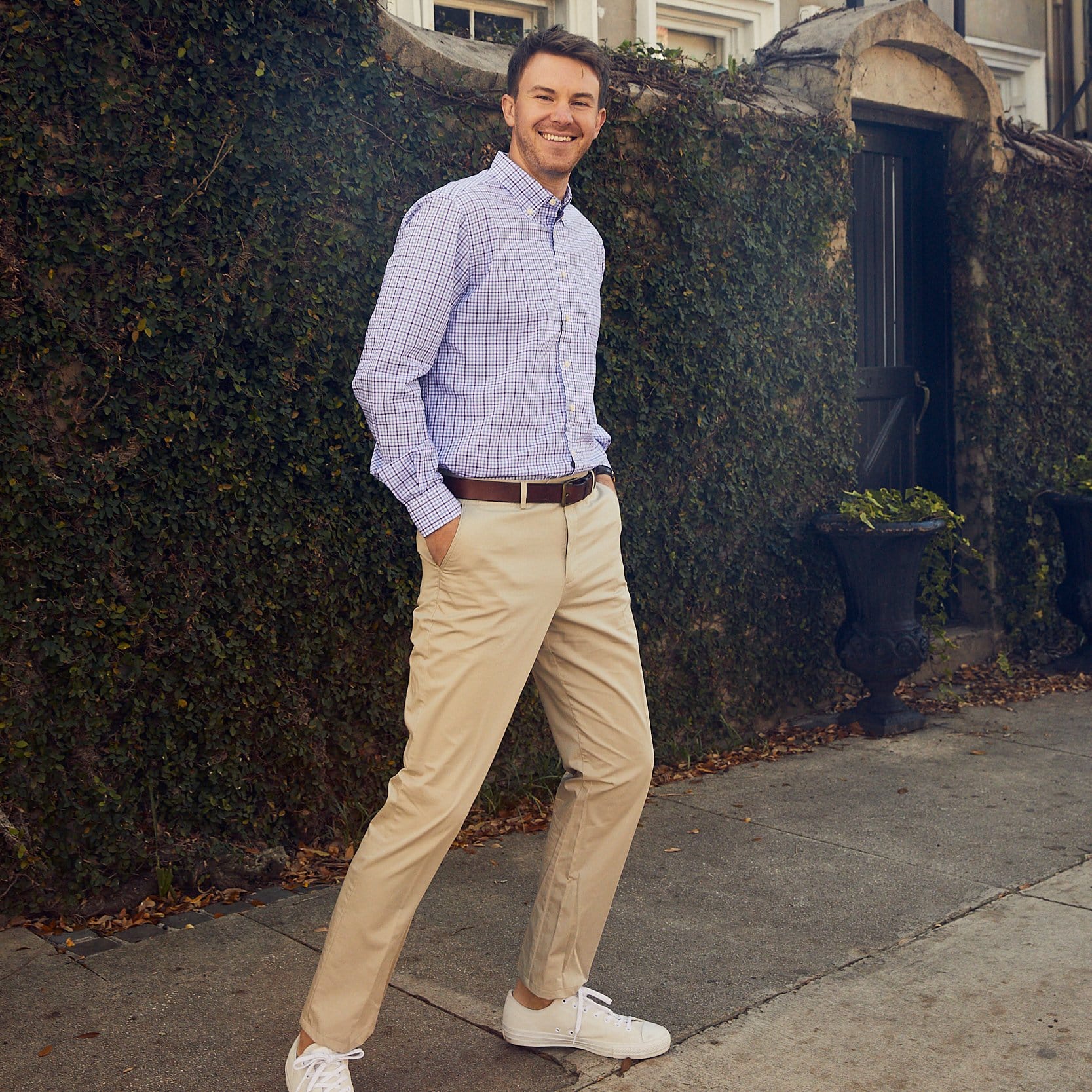 Franklin Purple & White Check - Image 4