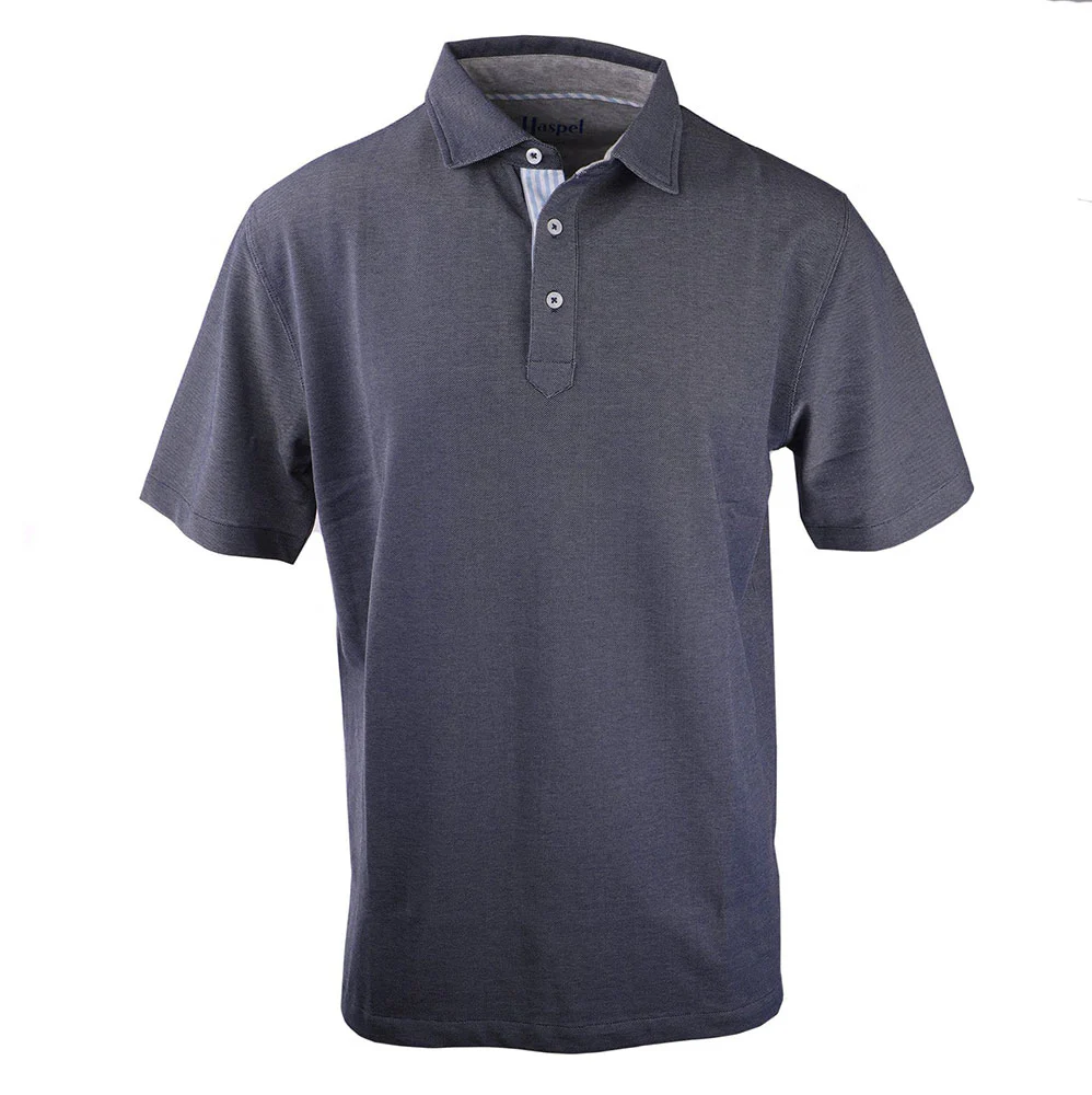 Fulton Navy Stretch Pique Polo - Image 4