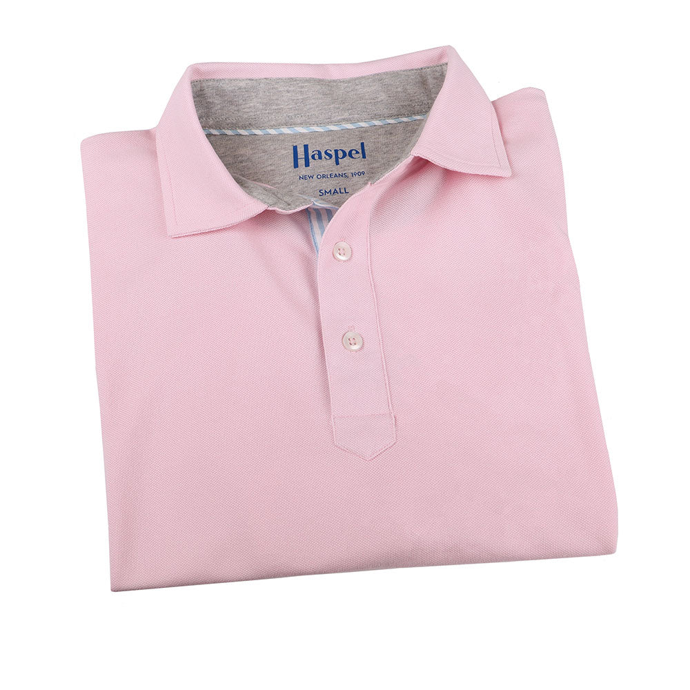 Fulton Pink Stretch Pique Polo - Image 4