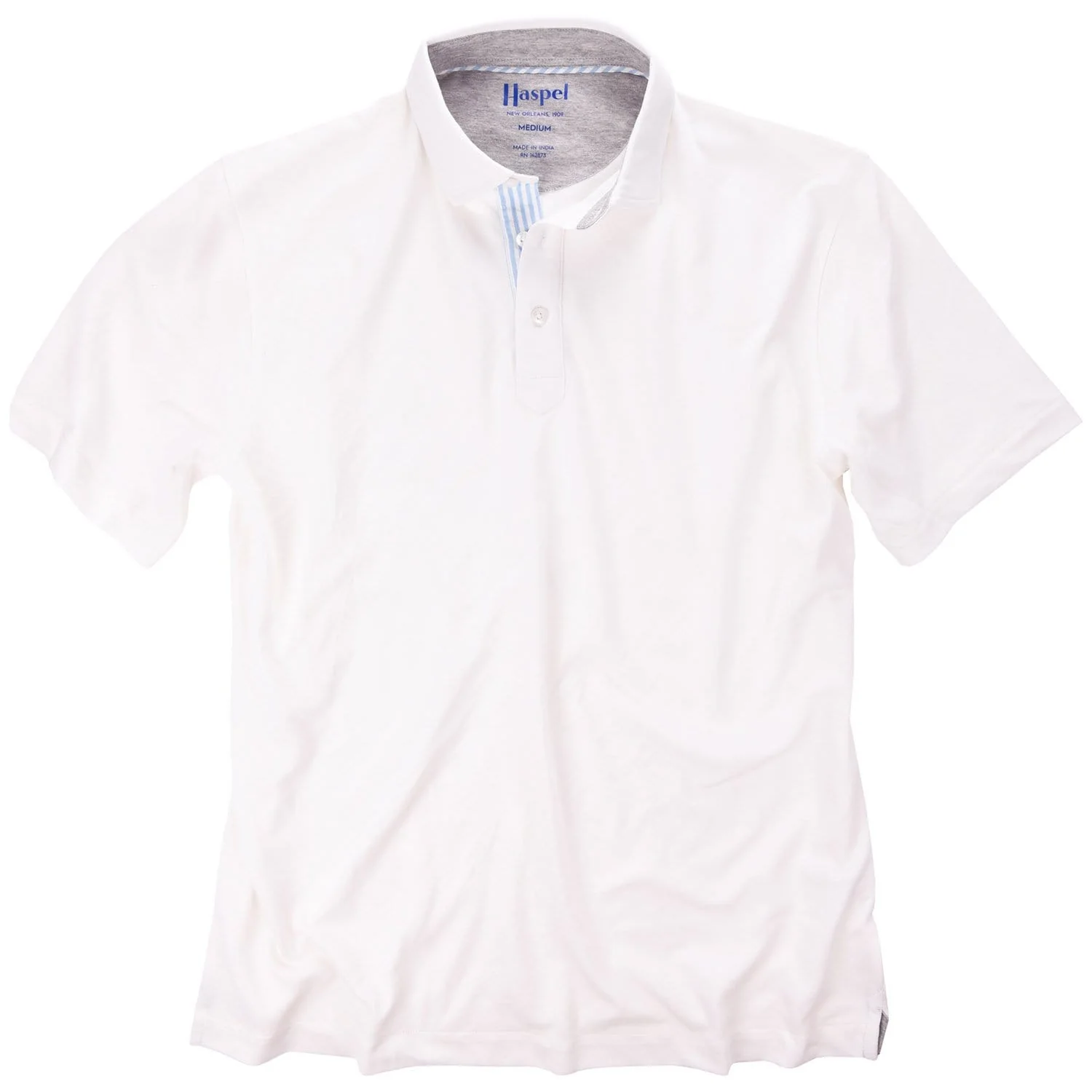 Fulton White Stretch Pique Polo - Image 4