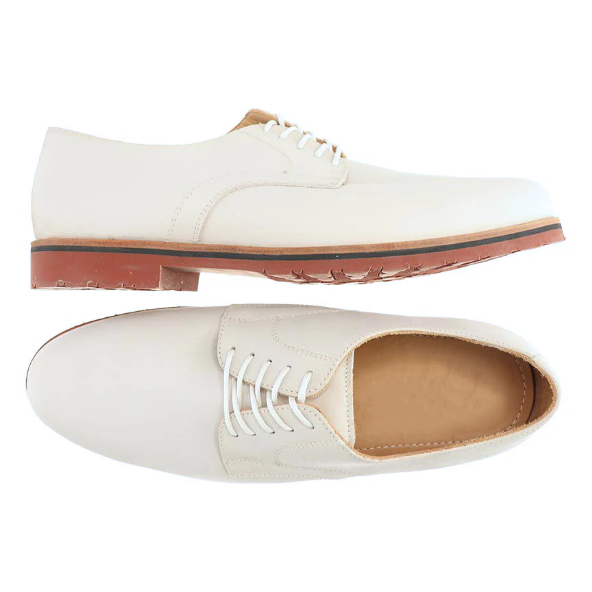 Haspel x T.B. Phelps Sport Oxford - White Nubuck - Image 3