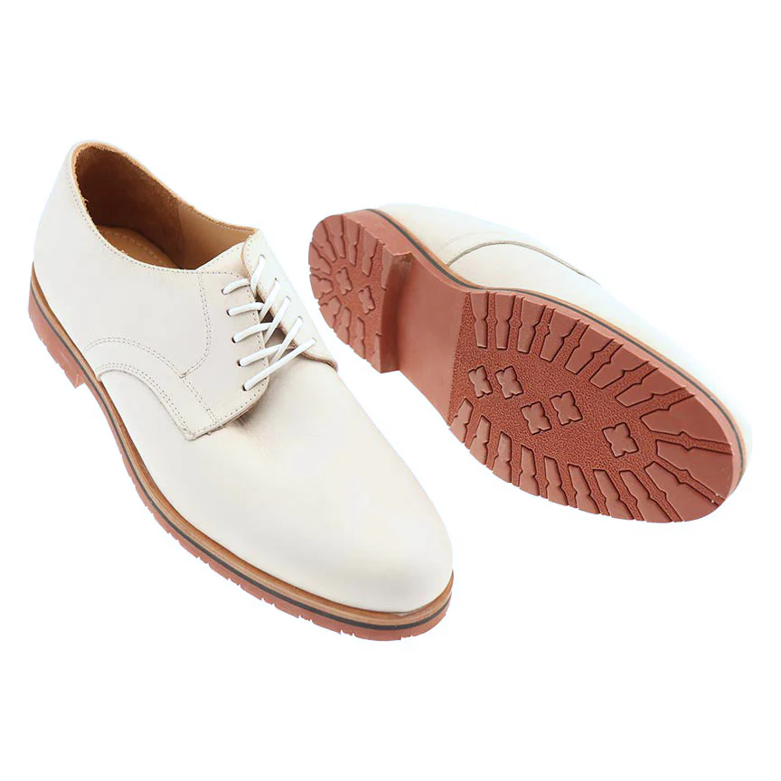 Haspel x T.B. Phelps Sport Oxford - White Nubuck - Image 5