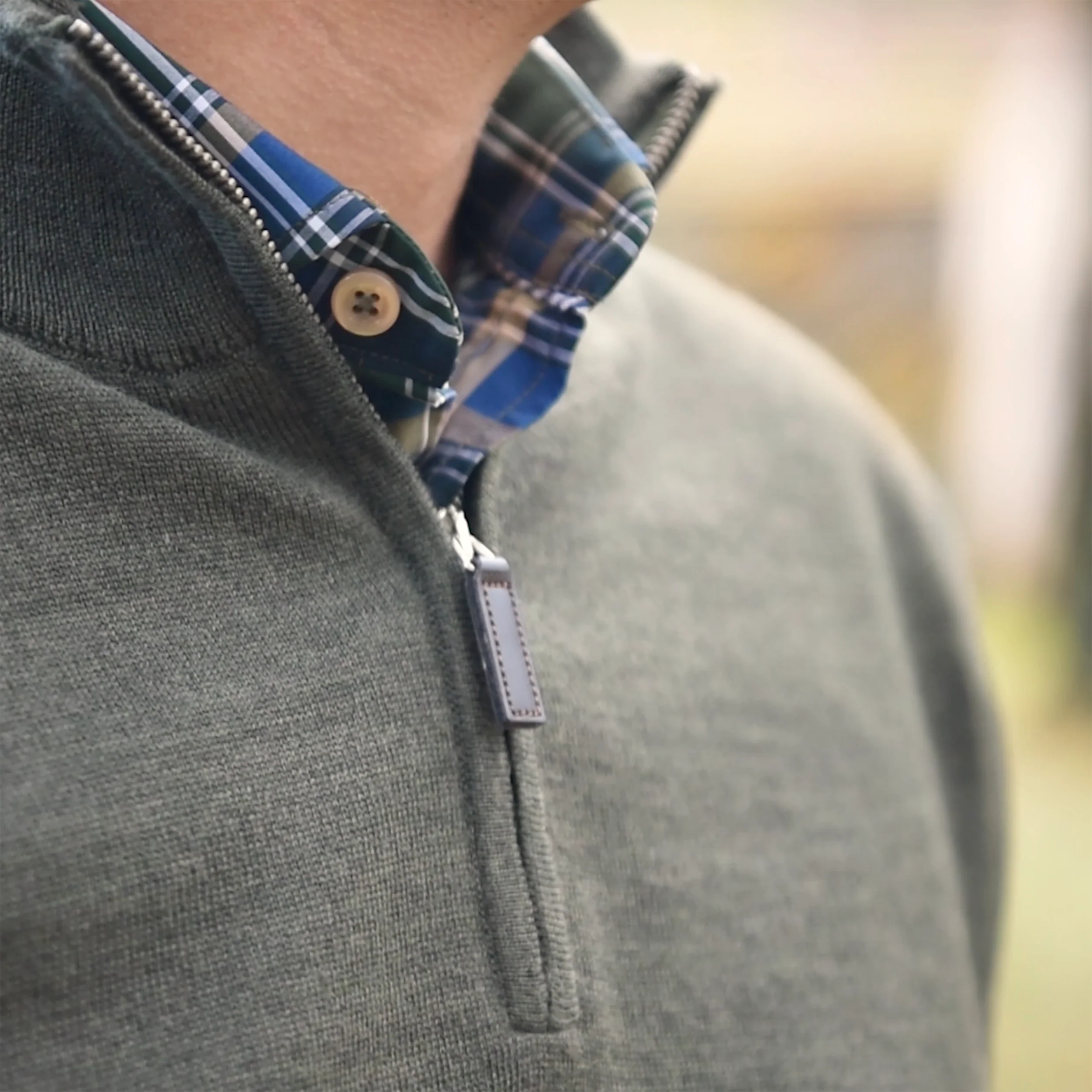 *** FINAL SALE *** Lafayette Green Quarter Zip Sweater - Image 3