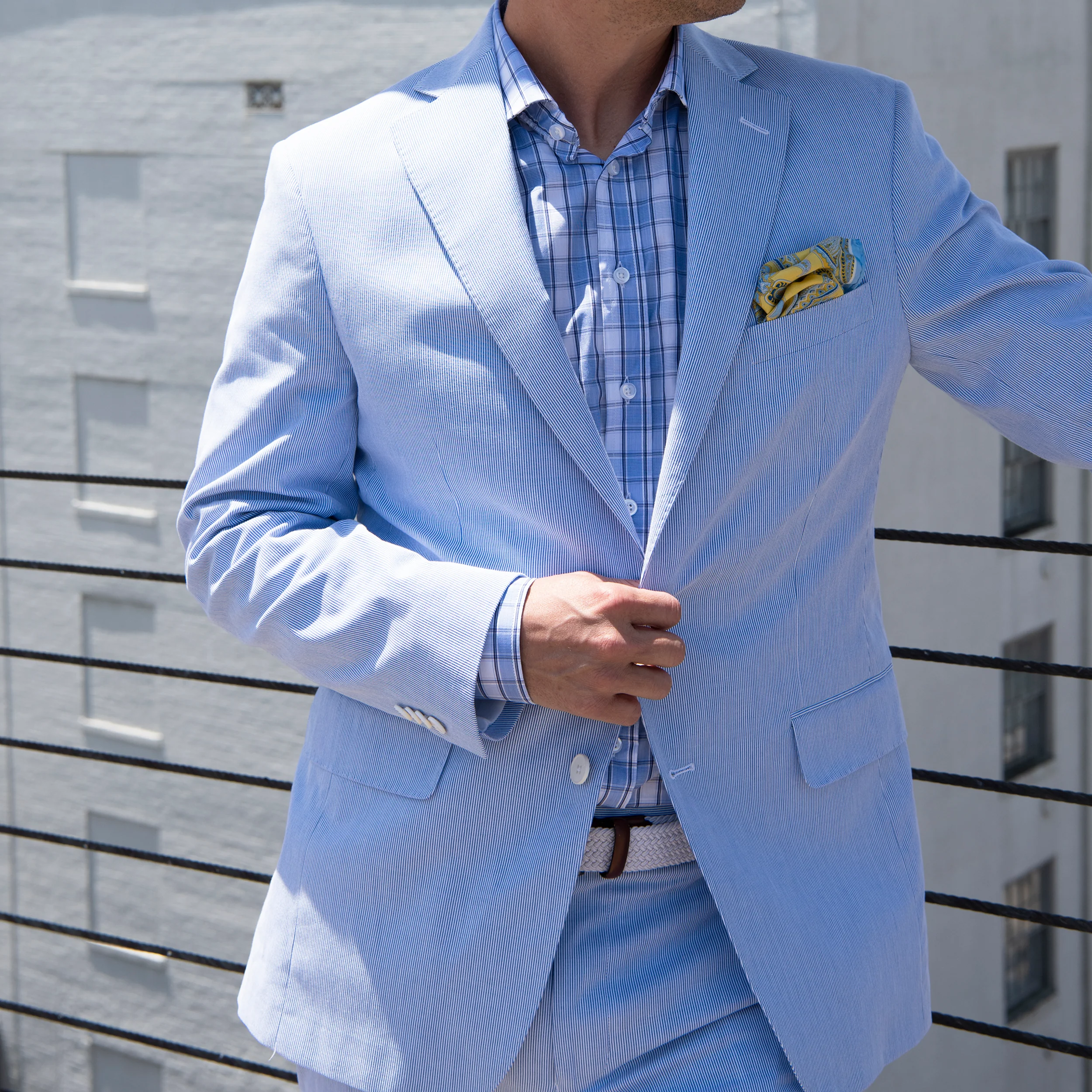 Ocean Blue Pincord Sport Coat - Image 3